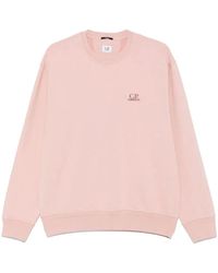 C.P. Company - C.P.Company Logo Embroidered Sweatshirt - Lyst