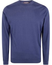 FILIPPO DE LAURENTIIS - Long Sleeves Round Neck Sweater - Lyst