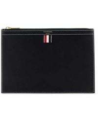 Thom Browne - Midnight Leather Document Case - Lyst