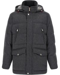 Brunello Cucinelli - Membrane Wool Flannel Parka - Lyst