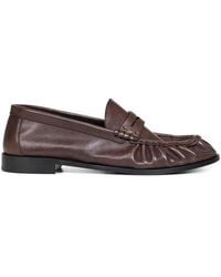 Saint Laurent - Soft Leather Loafers - Lyst