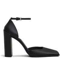 Alaïa - Alaia Square D'Orsay Leather Pumps - Lyst