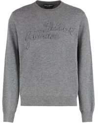 Dolce & Gabbana - Dolce & Gabbana Virgin Wool Crew-Neck Sweater - Lyst