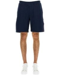 McQueen - Bermuda Shorts With Selvedge Logo Band - Lyst