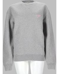JW Anderson - Felpa Con Logo Ricamato "Anchor" - Lyst