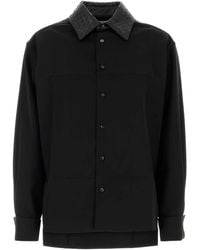 Bottega Veneta - Black Wool Shirt - Lyst
