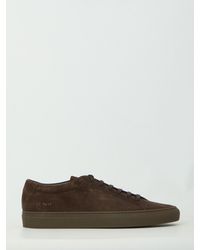Common Projects - Dark Suede Achilles Premium Sneakers - Lyst