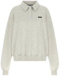 ROTATE BIRGER CHRISTENSEN - Rotate Birger Christensen Fleece Polo Shirt - Lyst