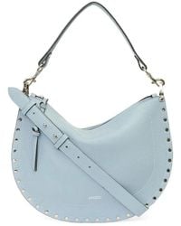 Isabel Marant - Oskan Soft Zip Leather Crossbody Bag - Lyst