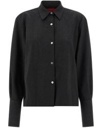 THE LATEST - Thelatest Mélange Shirt - Lyst
