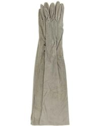 Prada - Ligh Suede Long Gloves - Lyst