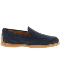 Tod's - Suede Gommino Boat Shoes - Lyst