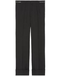Gucci - Wool Cropped Trousers - Lyst