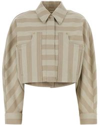 Fendi - Embroidered Drill Jacket - Lyst