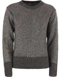 Herno - Alpaca And Wool Crewneck Sweater - Lyst