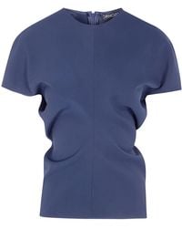 DR. HOPE - Bias Cut Crew Neck Top - Lyst
