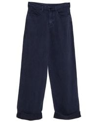 Emporio Armani - Linen Blend Trousers - Lyst