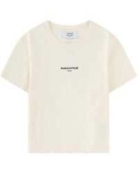 Maison Kitsuné - Maison Kitsuné T-Shirt Con Logo - Lyst