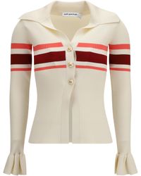 Self-Portrait - Top Striped Viscose Knitwear - Lyst