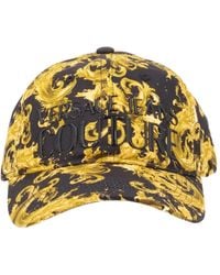 Versace Jeans Couture - Cappello Da Baseball Con Stampa E Logo - Lyst
