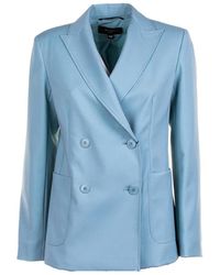Weekend by Maxmara - Double-Breasted Blazer - Lyst