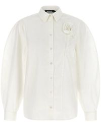 ROTATE BIRGER CHRISTENSEN - Rotate Birger Christensen 3D Floral Detail Shirt - Lyst