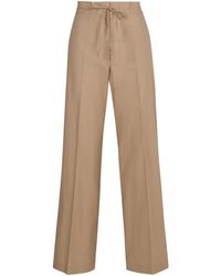 P.A.R.O.S.H. - Cotton Wide-Leg Trousers - Lyst