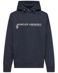 Moncler - Logoed Cotton Hoodie - Lyst