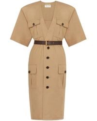 Saint Laurent - Midi Dresses - Lyst