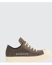 Rick Owens - Extreme Low Sneaks Dark Leather Shoes - Lyst