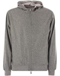 Fedeli - Reversible Bomber Jacket With Hood - Lyst