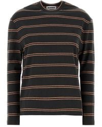 Jil Sander - T-Shirt Cn Ls Emb - Lyst