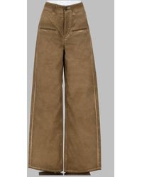 Uma Wang - Wide-Leg Cotton Trousers - Lyst