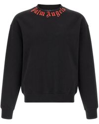 Palm Angels - 'Neck Logo' Sweatshirt - Lyst