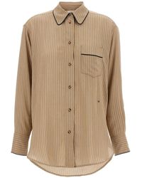 Victoria Beckham - 'Piping Detail Pyjama' Shirt - Lyst