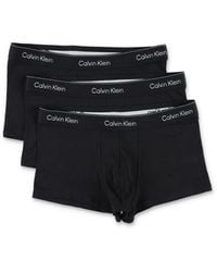 Calvin Klein - Cotton Blend 3-Pack Low Rise Trunks - Lyst