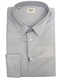 Saint Laurent - Classic Nude Cotton Shirt - Lyst