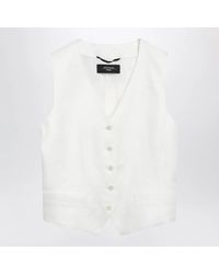 Weekend by Maxmara - Linen Canvas Waistcoat - Lyst