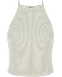 Courreges - Circle Rib Knit Top - Lyst