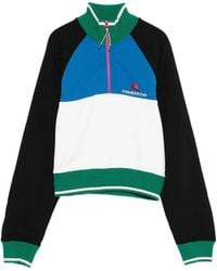 CASABLANCA - 1/4 Zip Colourblock Sweatshirt - Lyst