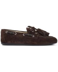 Miu Miu - Moro Suede Leather Loafer - Lyst