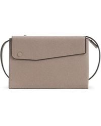 Valextra - Sahara Calf Leather Trio Crossbody Bag - Lyst