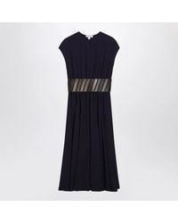 Alaïa - Alaia Midi Dress With Belt - Lyst