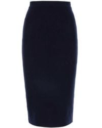 Bottega Veneta - Midnight Cashmere Blend Skirt - Lyst