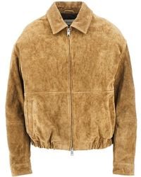 Arma - Maddox Suede Leather Jacket - Lyst
