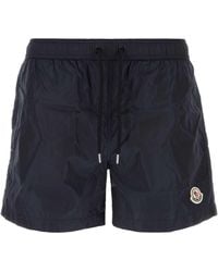 Moncler - Nylon Swimming Shorts With Lined Finish - Lyst