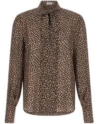 Brunello Cucinelli - Lavallière Collar Shirt - Lyst