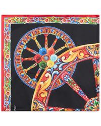 Dolce & Gabbana - Dolce & Gabbana Scarf With Colorful Details - Lyst