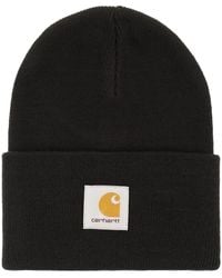 Carhartt - Hat With Turn-Up And Logo Label - Lyst