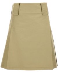 Burberry - Pleated Skirt - Lyst